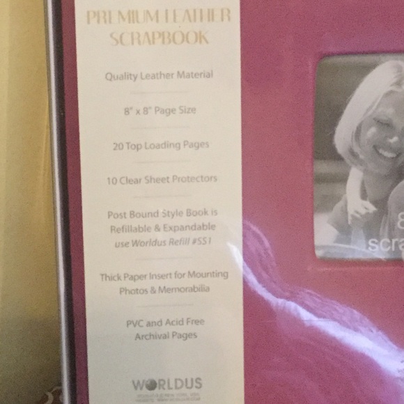 Leather Scrap Book. New in box. - Picture 2 of 2